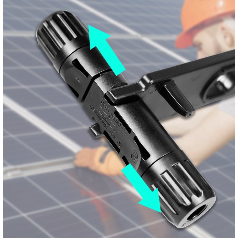 LogiLink mounting tool set for PVC solar panel cable connectors, black, glass-fibre reinforced plastic, 2 pieces